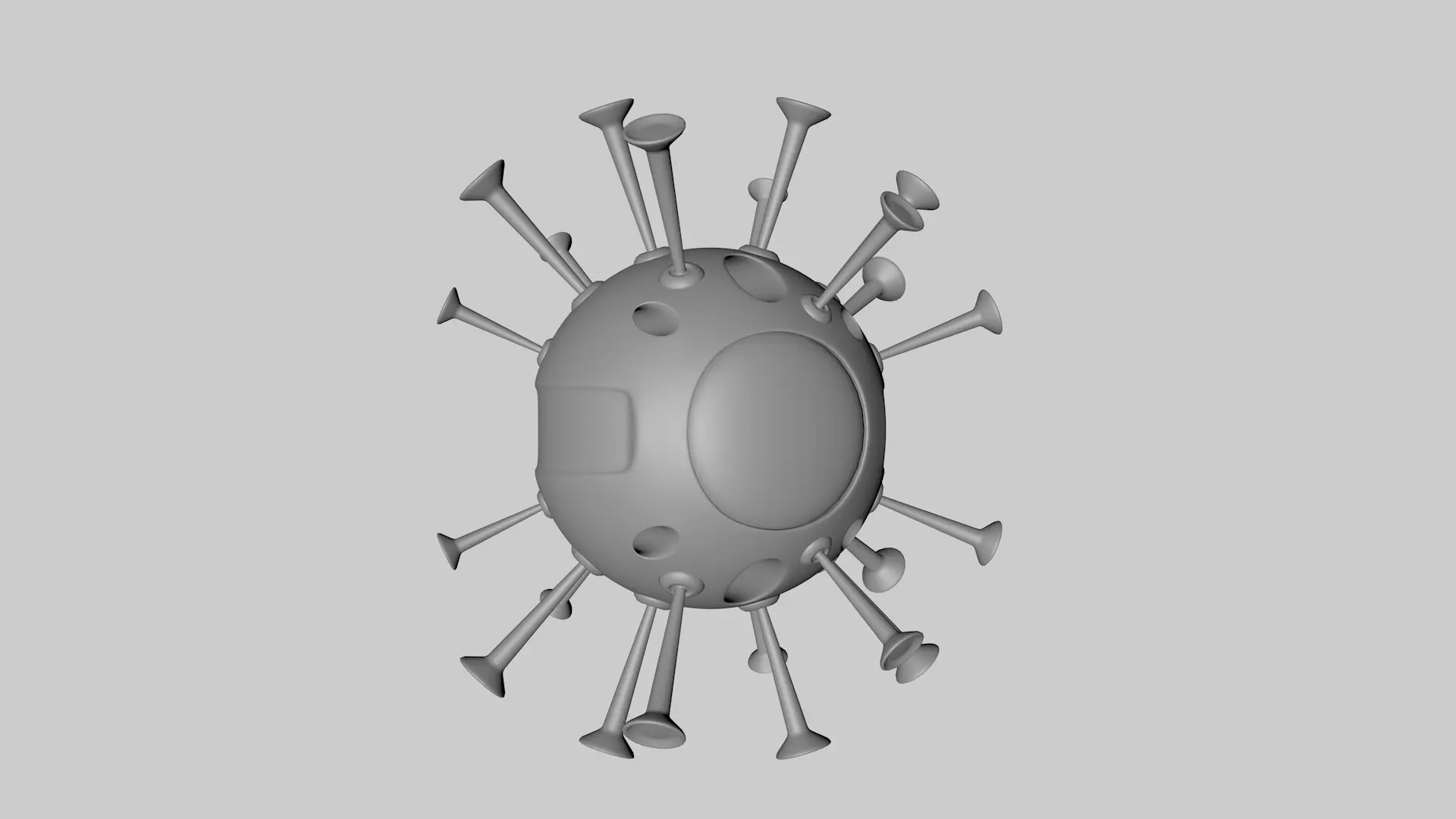 Corona Spaceship 3D model_0