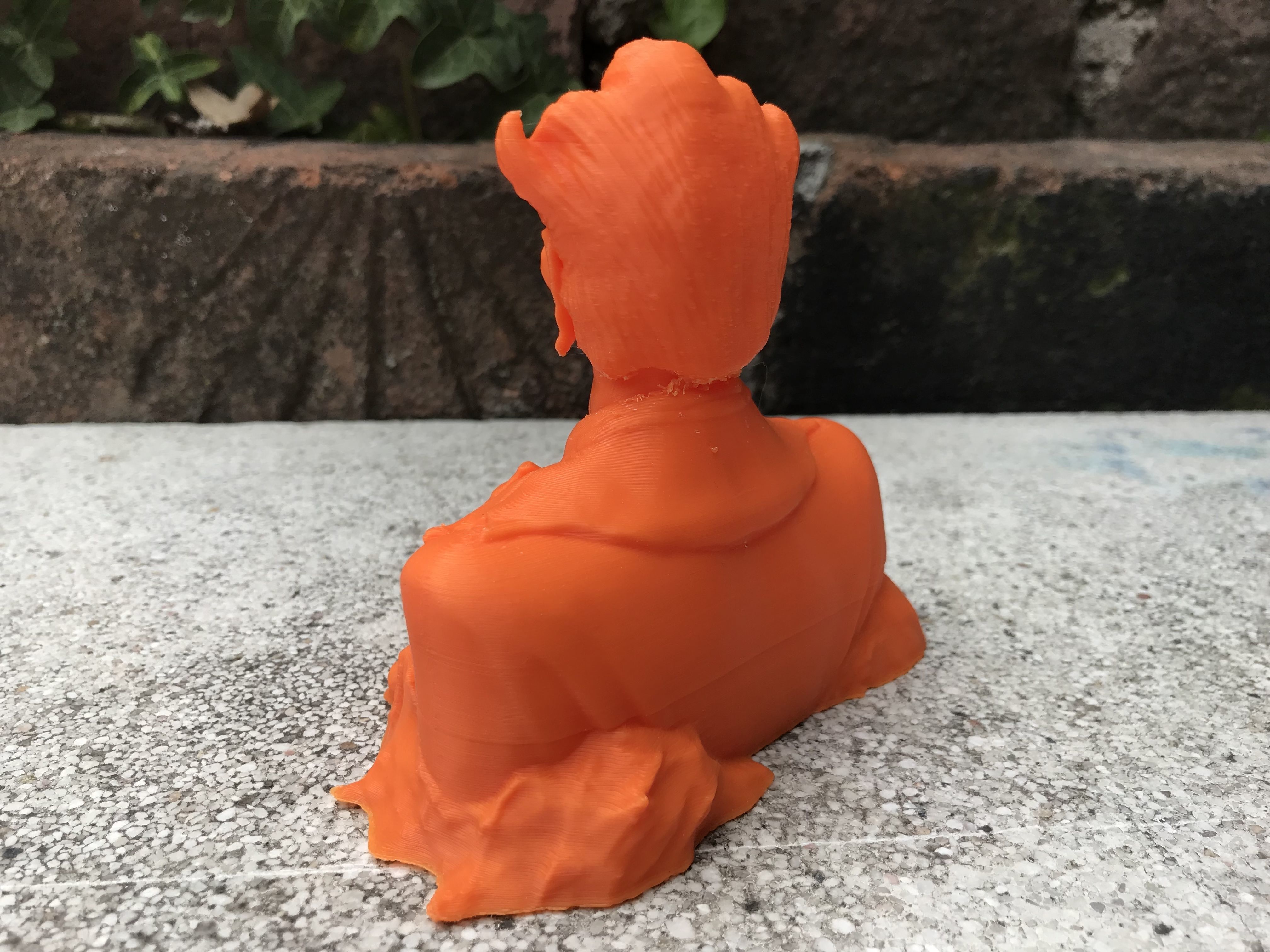 Stylized Joker Bust 3D print model_6