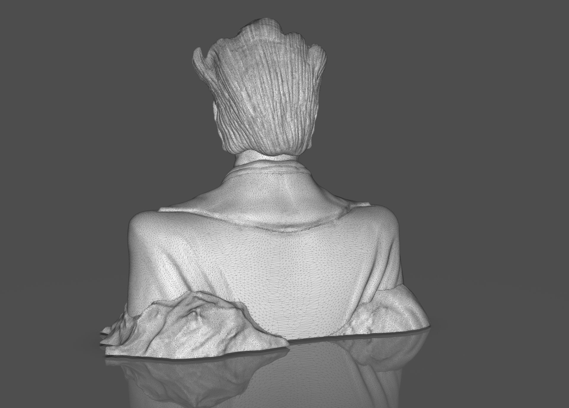 Stylized Joker Bust 3D print model_32