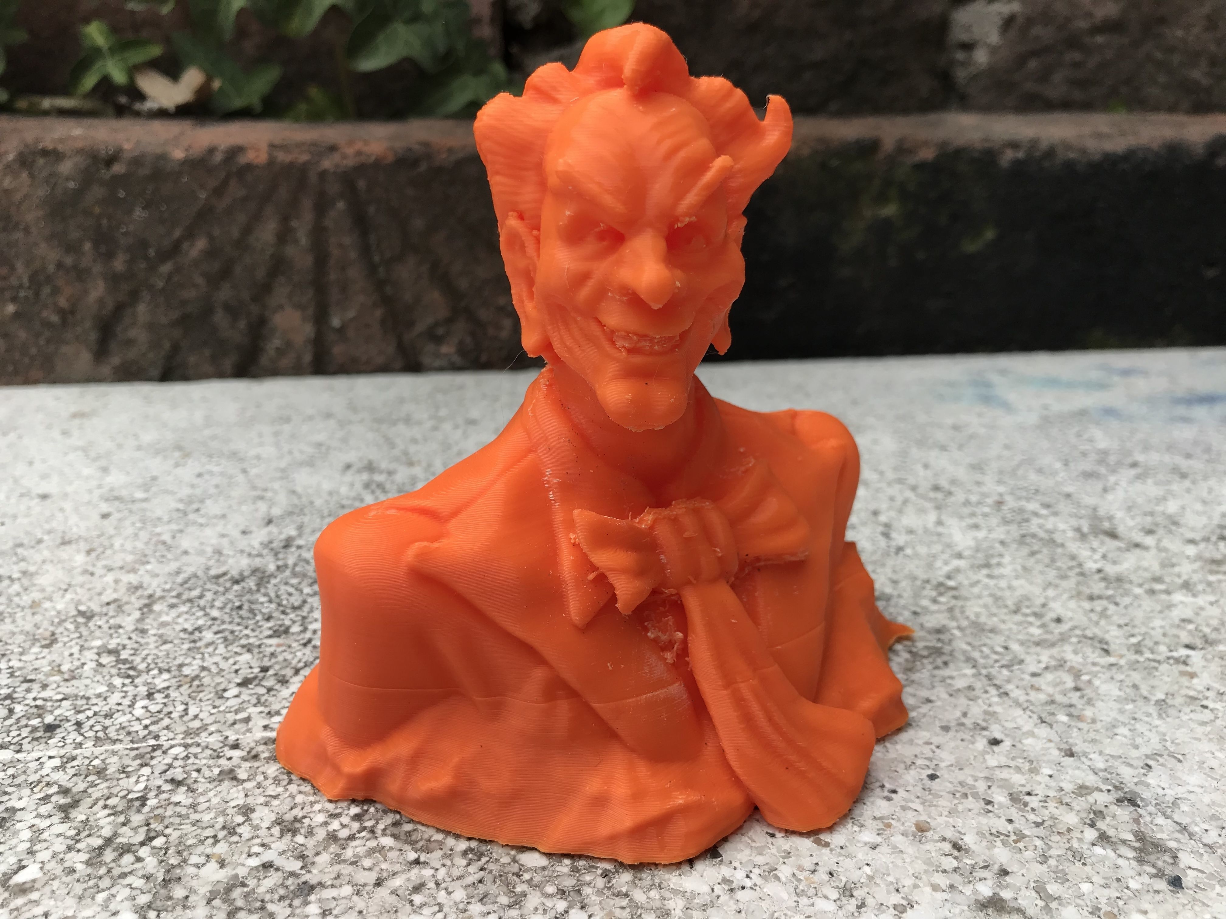 Stylized Joker Bust 3D print model_10