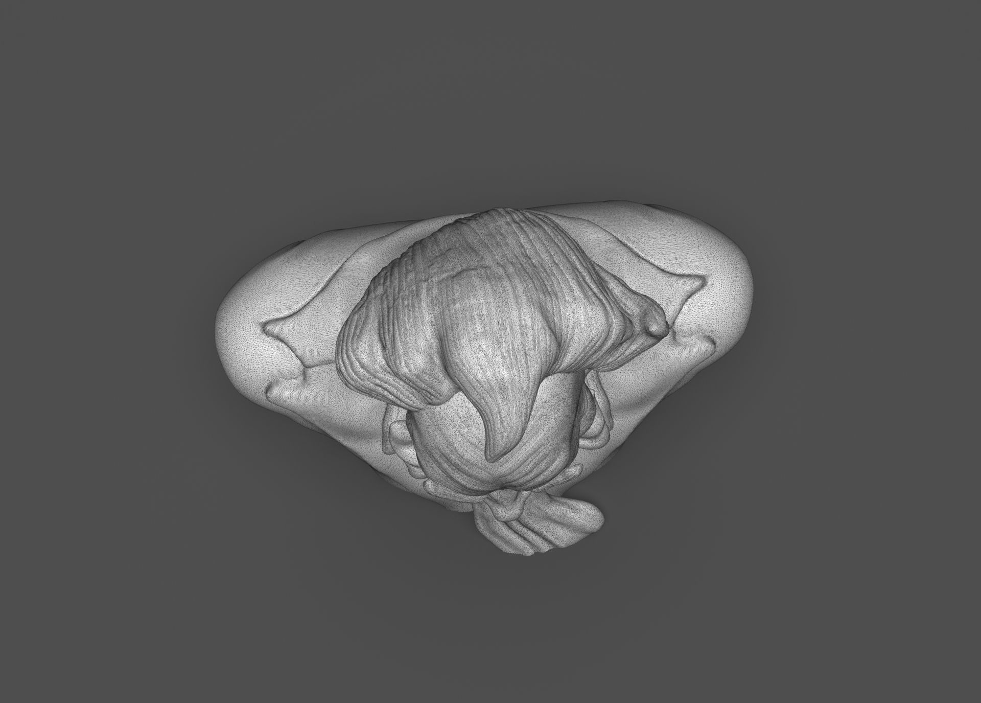 Stylized Joker Bust 3D print model_48