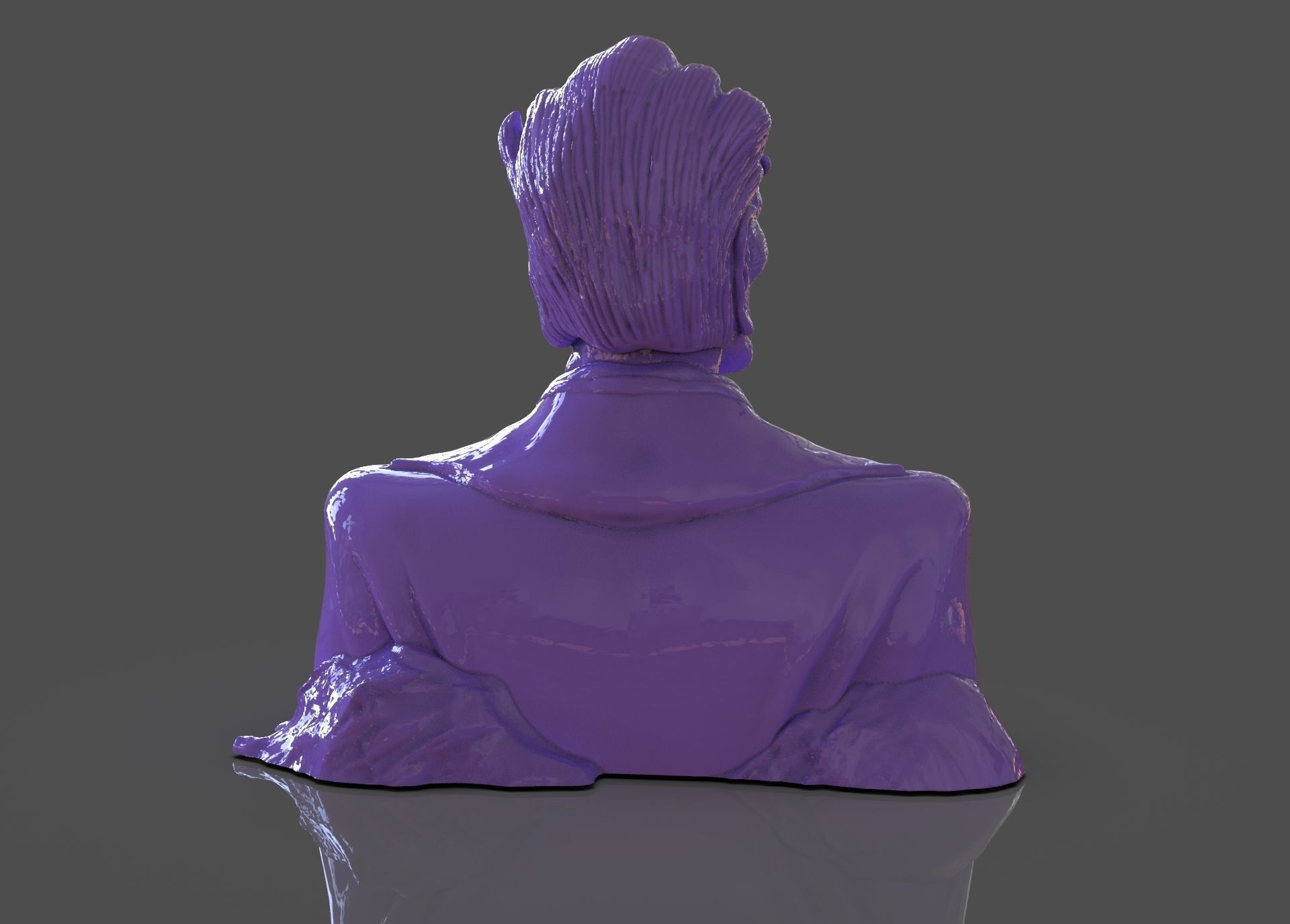 Stylized Joker Bust 3D print model_13