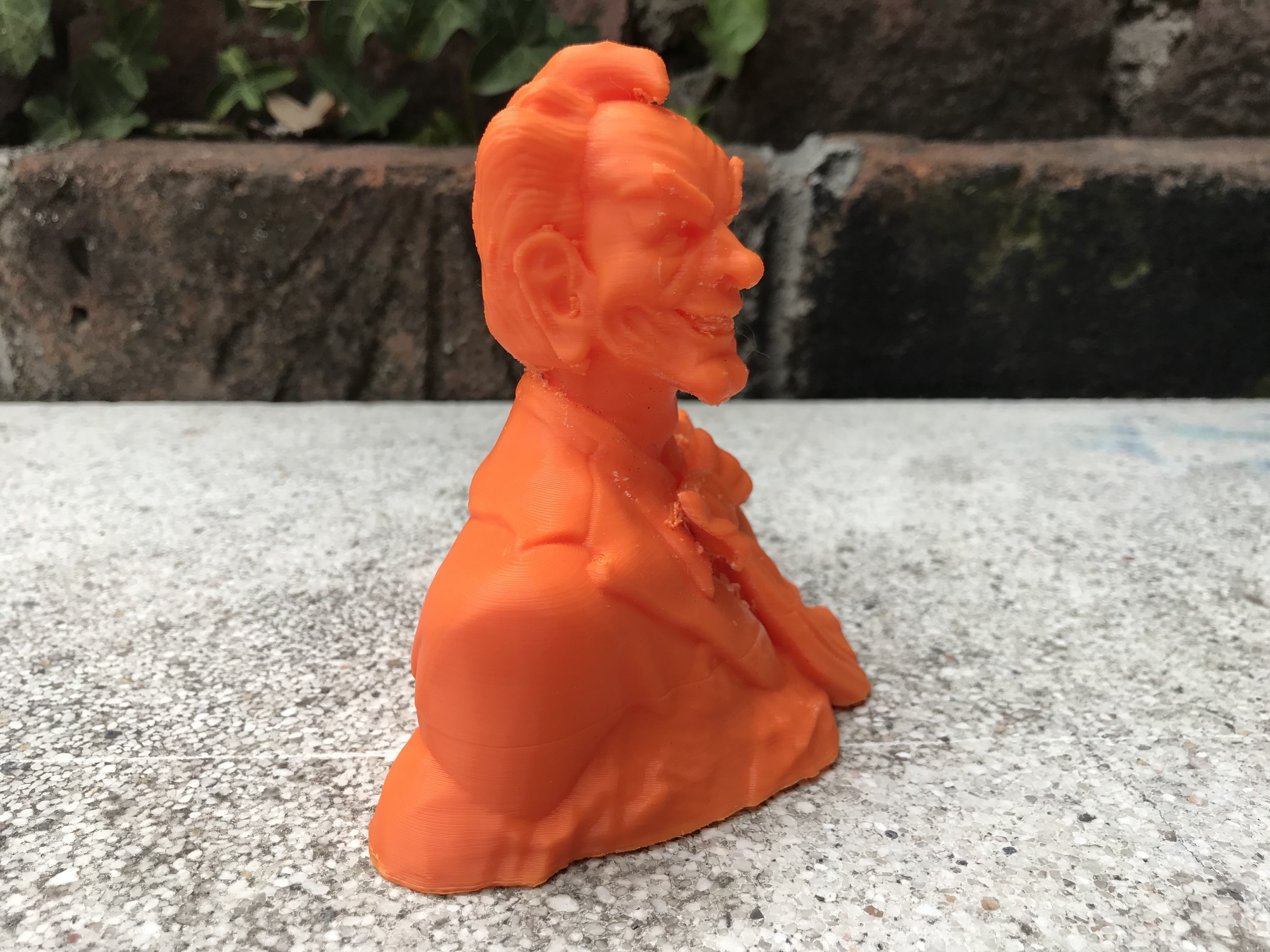 Stylized Joker Bust 3D print model_9