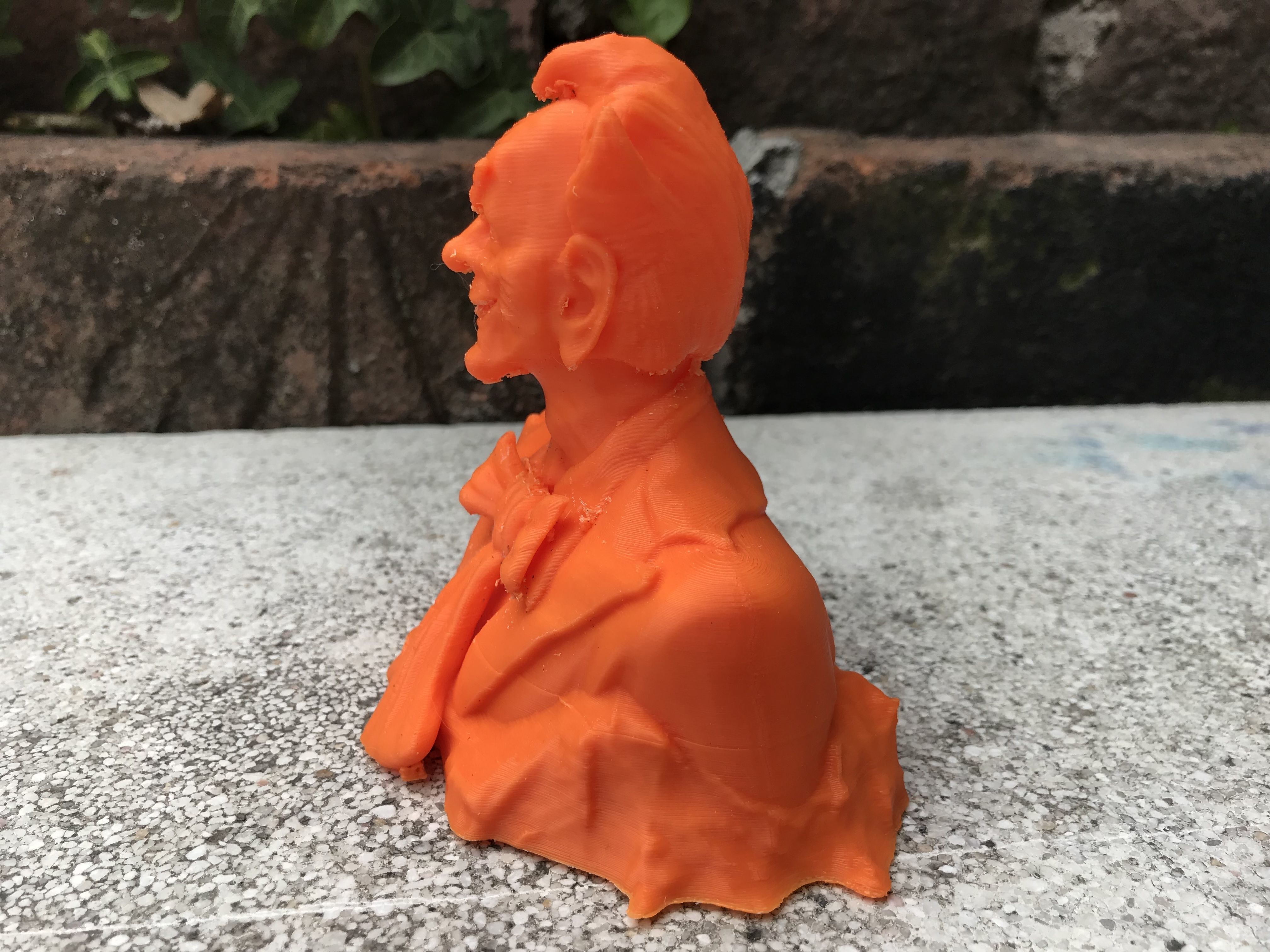 Stylized Joker Bust 3D print model_5