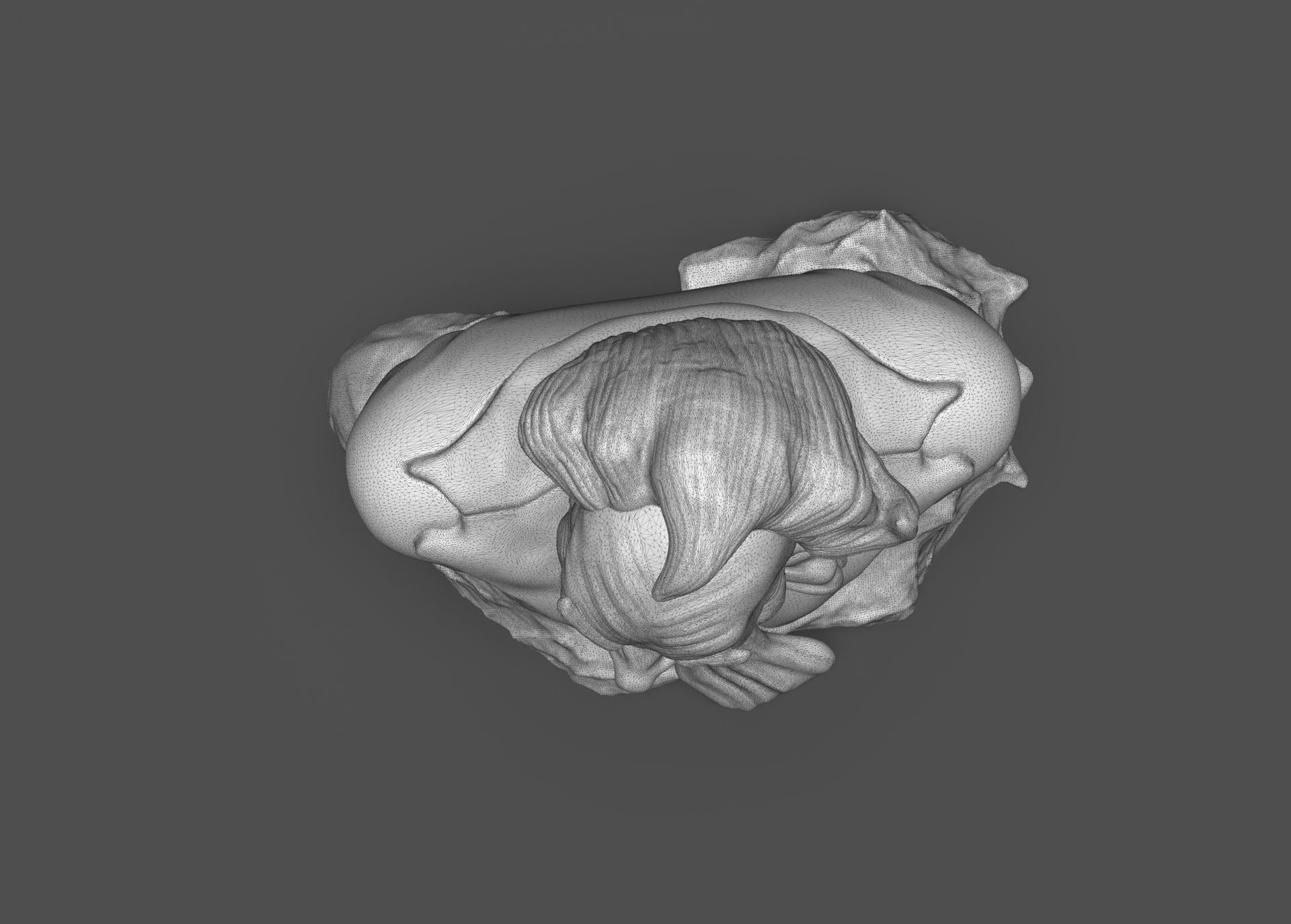 Stylized Joker Bust 3D print model_37