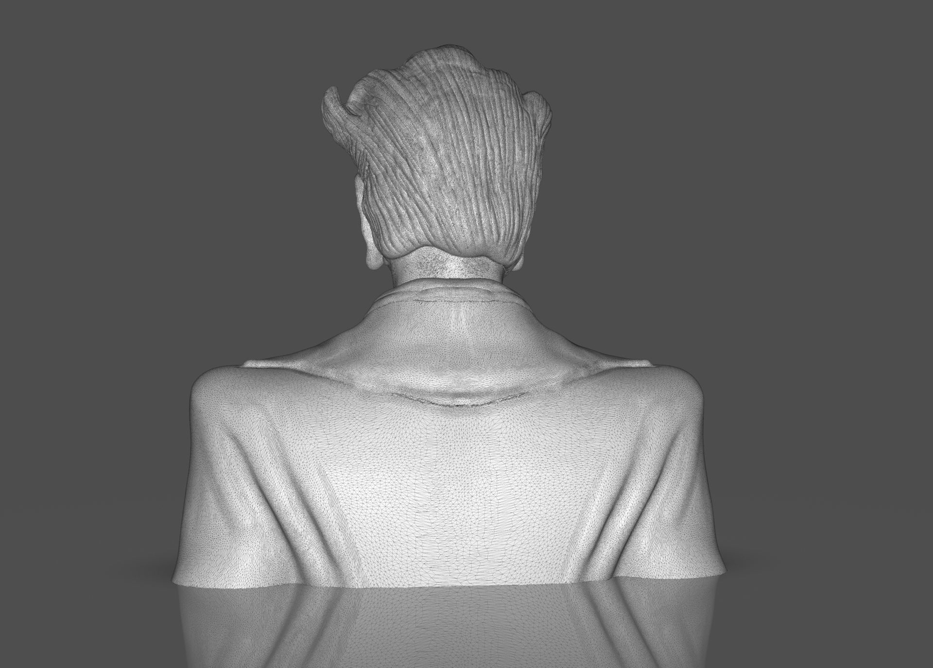 Stylized Joker Bust 3D print model_43