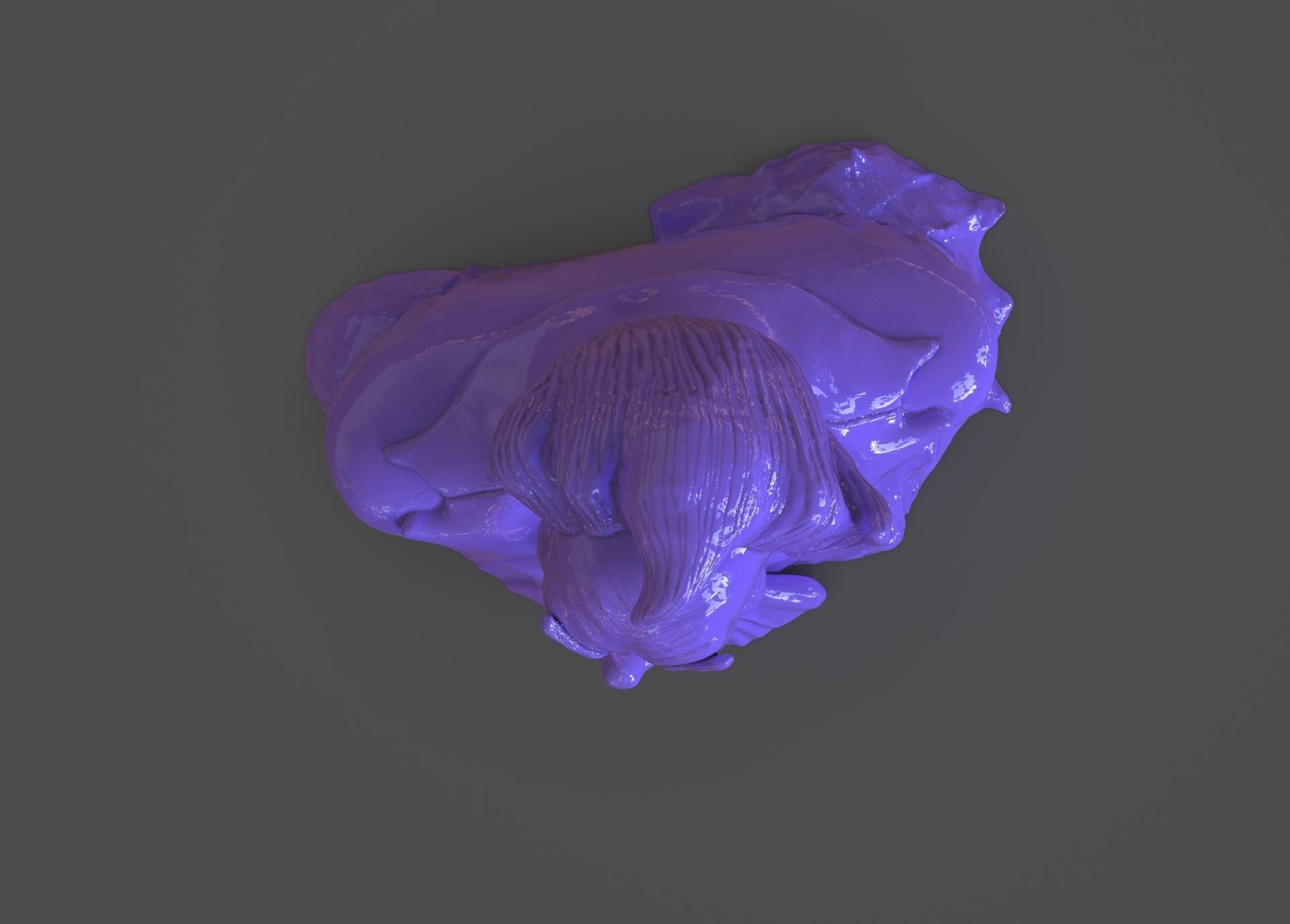 Stylized Joker Bust 3D print model_18