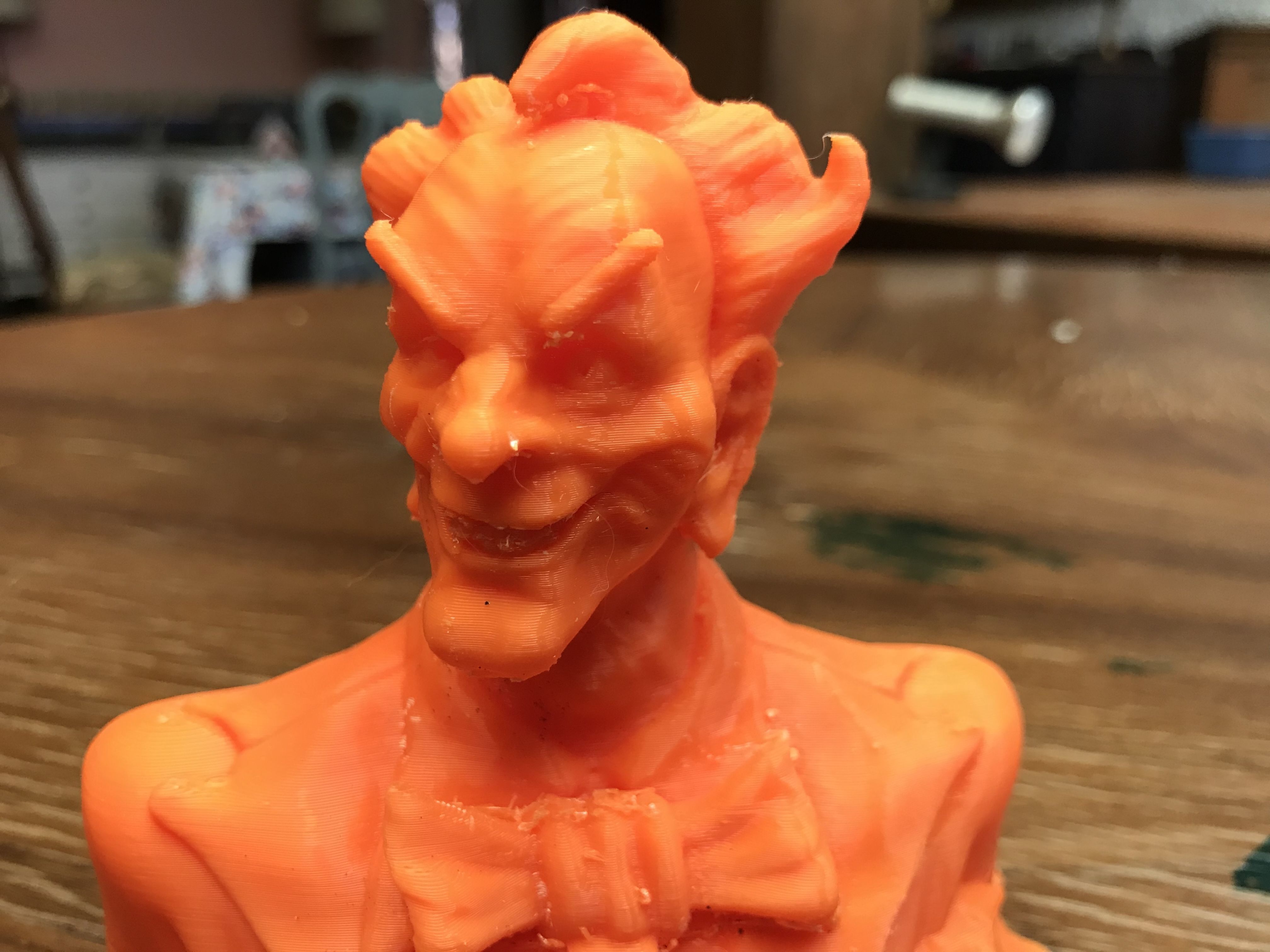 Stylized Joker Bust 3D print model_12