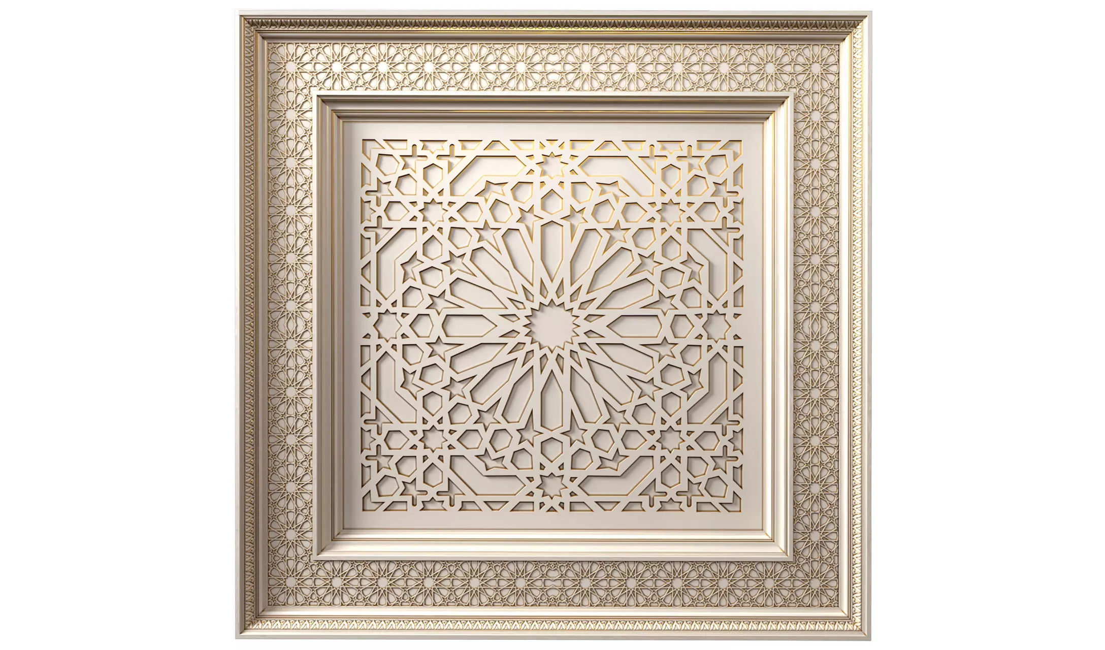 Ceiling in oriental style 3D model_0