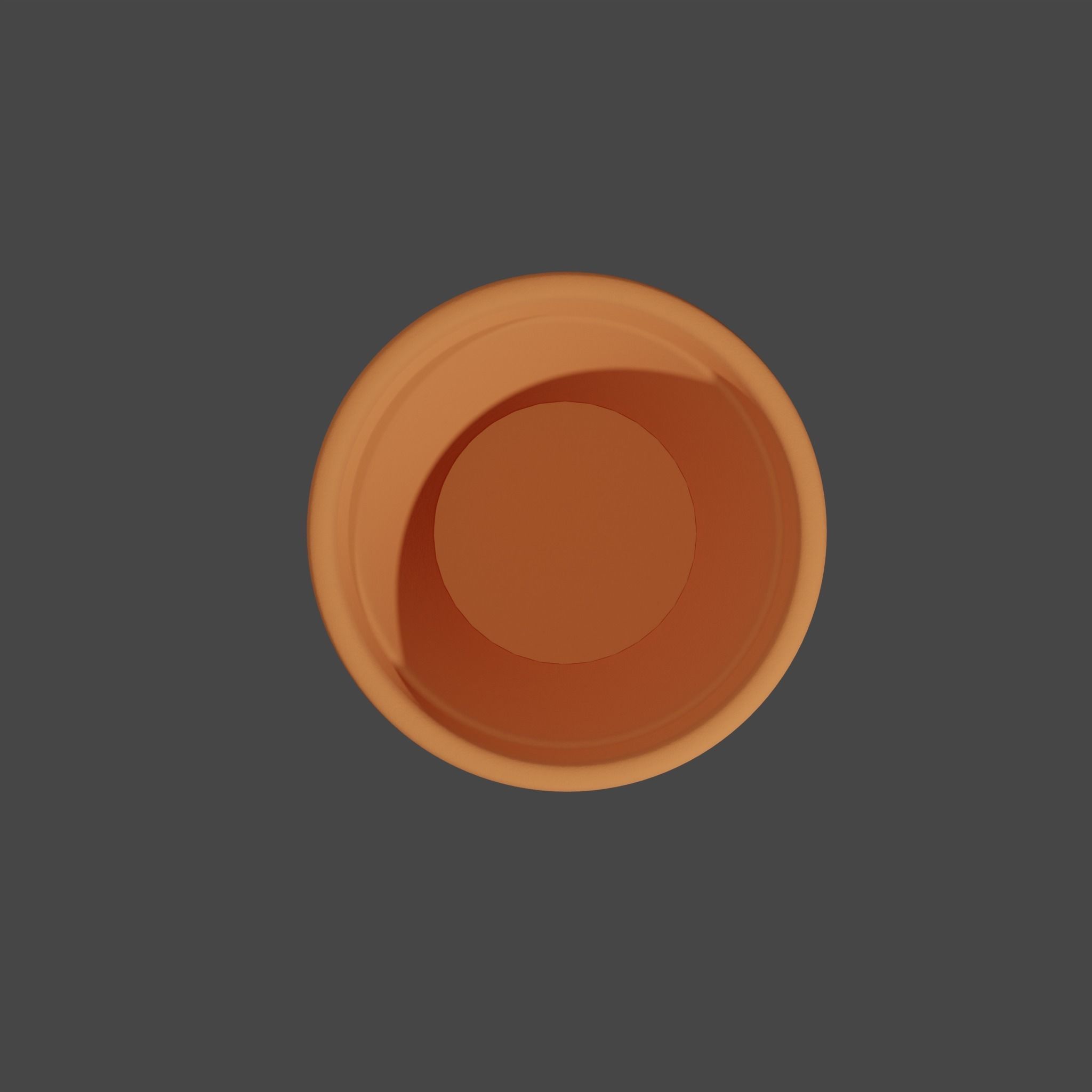 Brown flower pot made out of terracotta Free 3D model_4