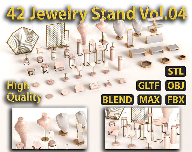 42 Jewelry Stand Vol 04 3D model
