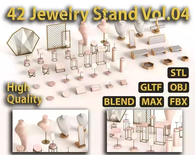 42 Jewelry Stand Vol 04 3D model