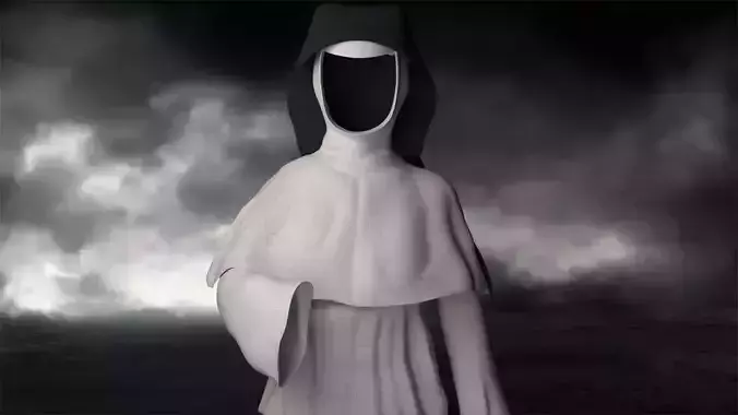 Half Body 3D Nun Outfit for NFT