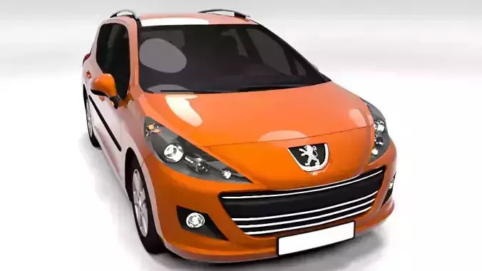 PEUGEOT 207 SW FACELIFT LOWPOLY