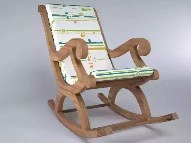 Rocking Chair Free 3D model