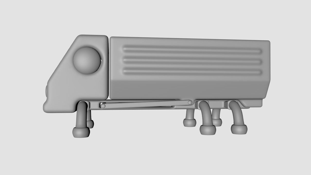 Sci-Fi Truck 3D model_2