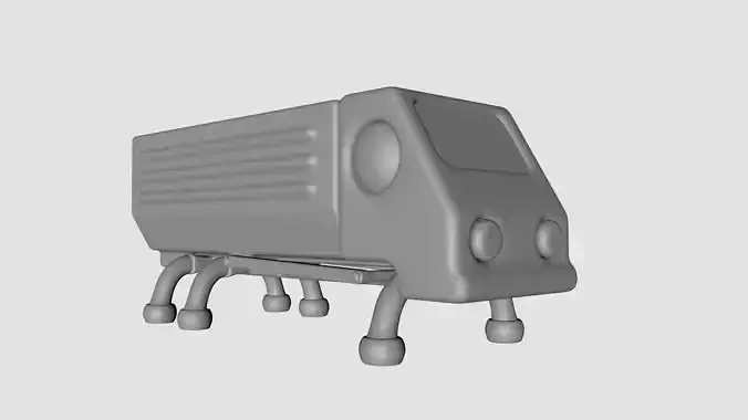 Sci-Fi Truck 3D model