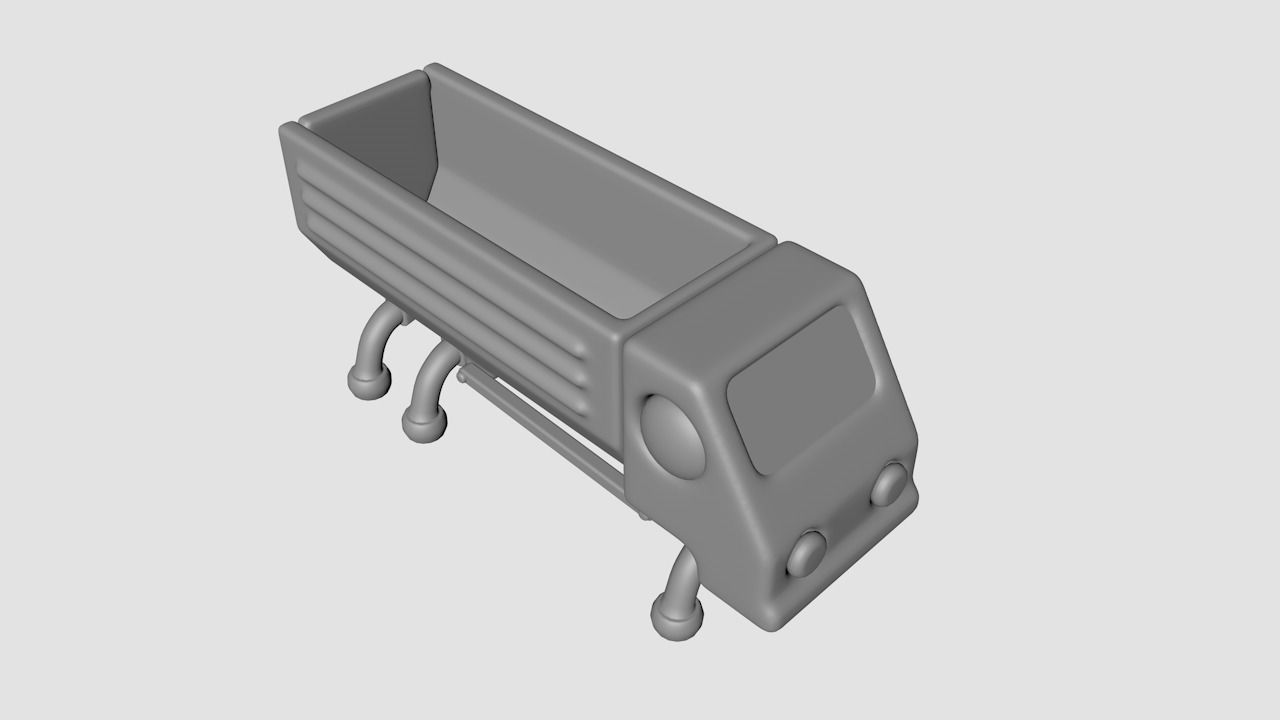 Sci-Fi Truck 3D model_4