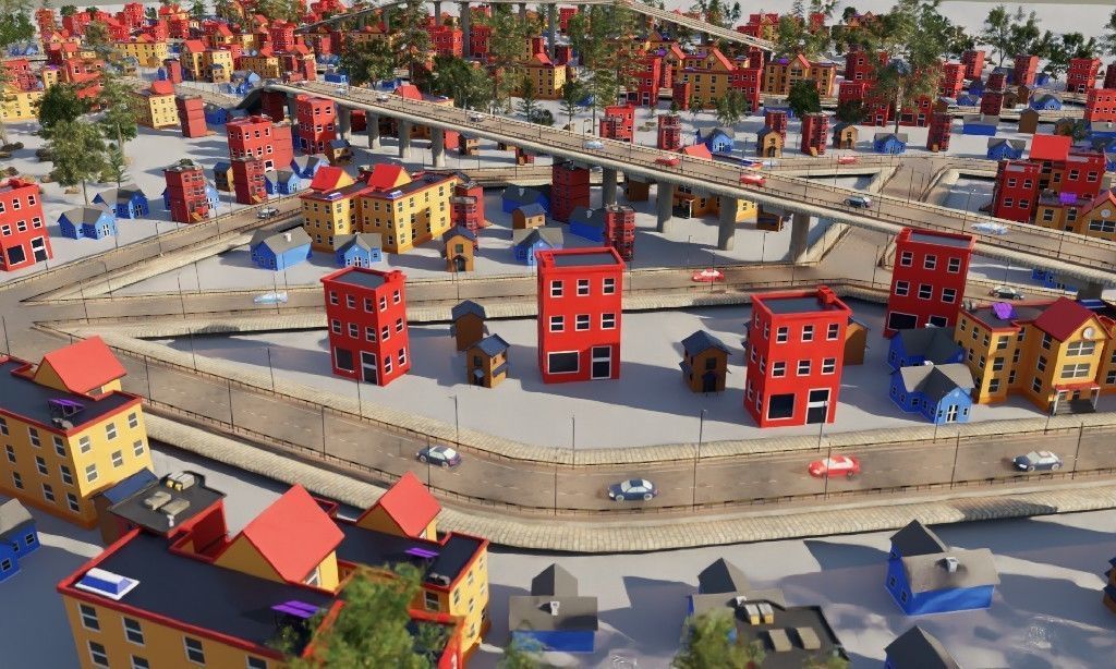 Flex Road Generator - Demo Free 3D model_4