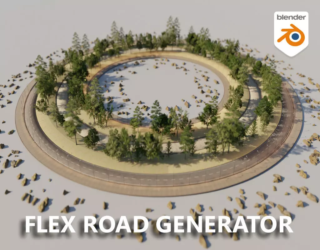 Flex Road Generator - Demo Free 3D model_0