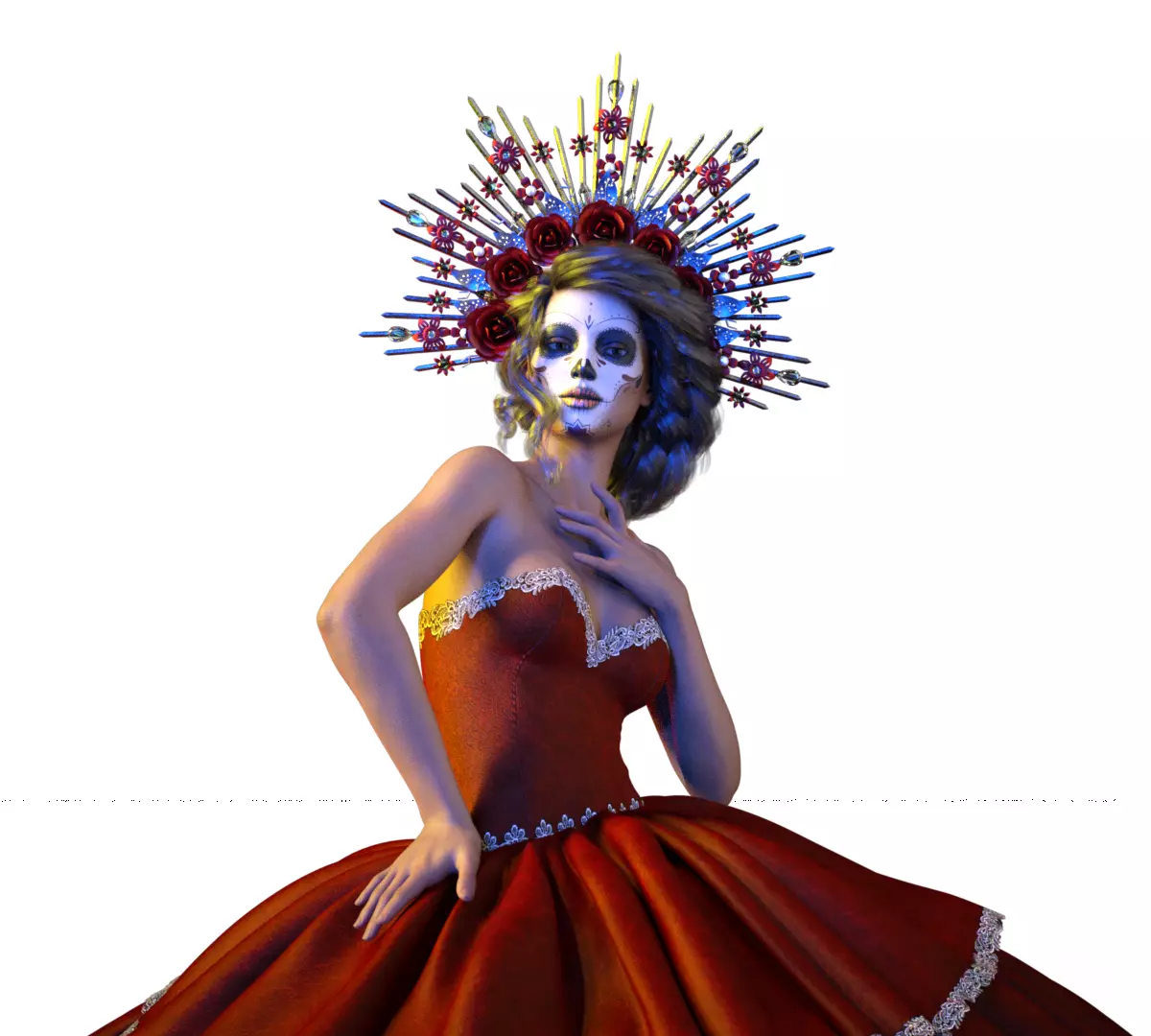 CATRINA HALLOWEEN 1 3D print model