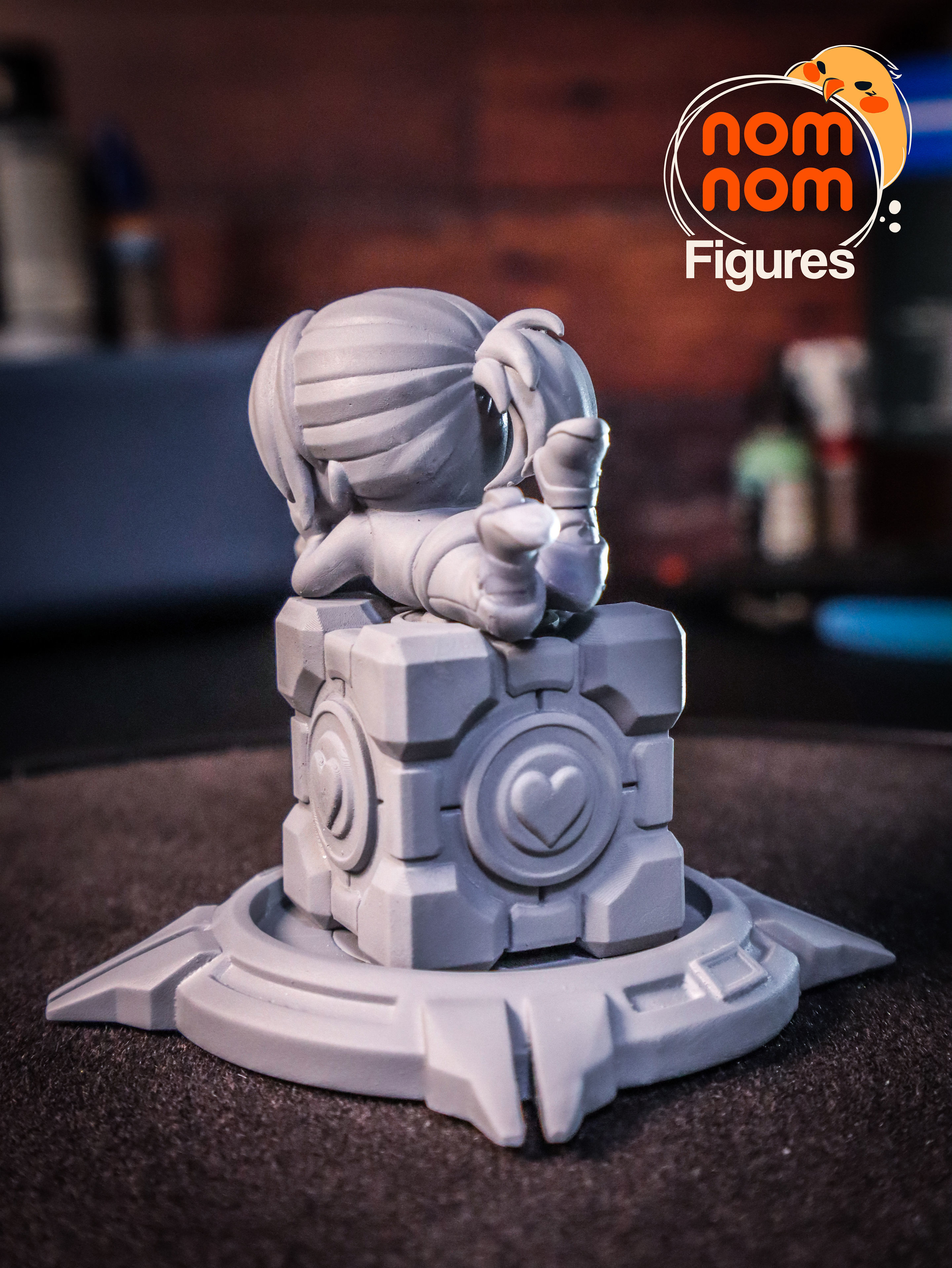 Chibi Chell - Portal 3D print model_2