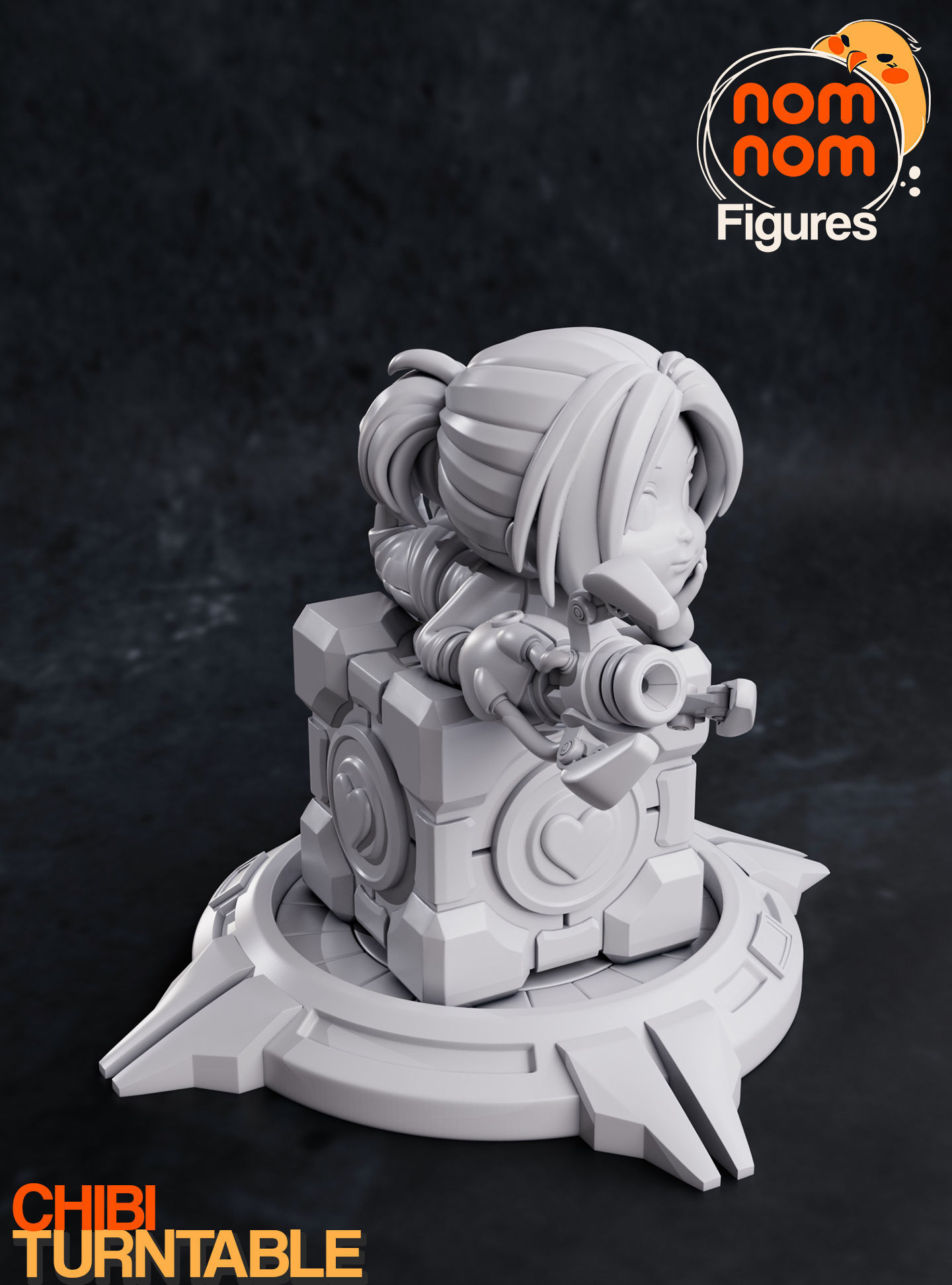 Chibi Chell - Portal 3D print model_13