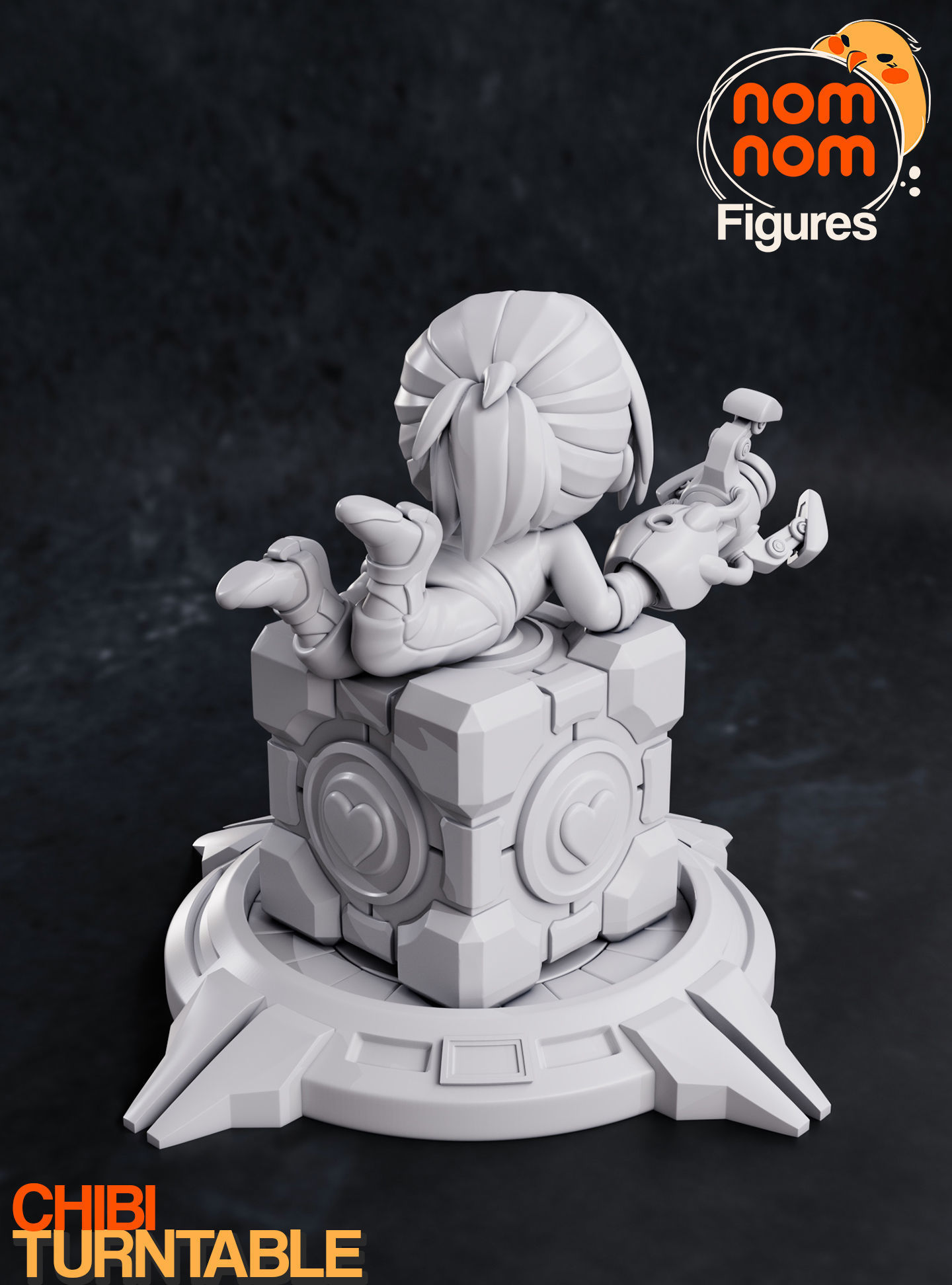Chibi Chell - Portal 3D print model_10