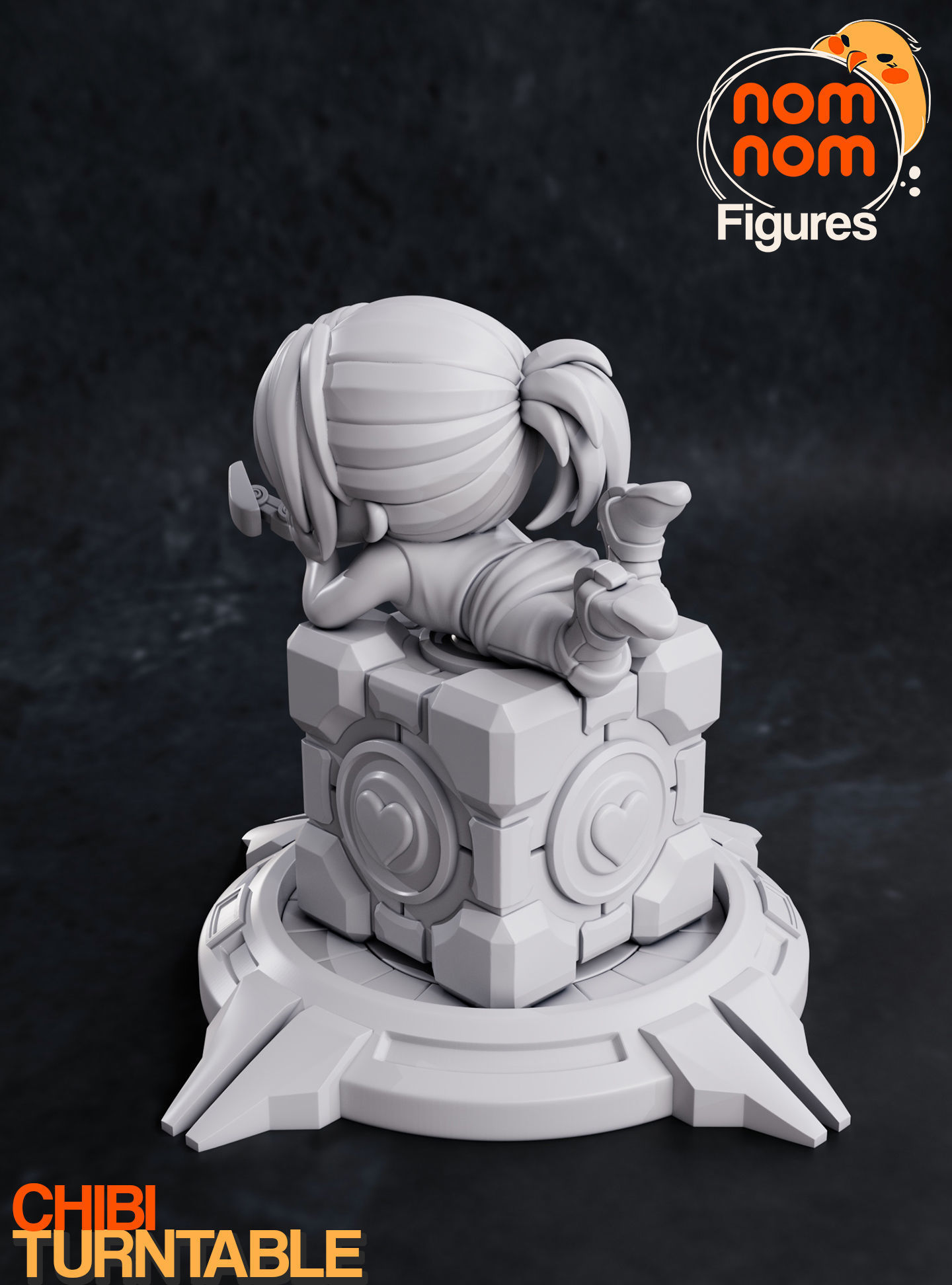 Chibi Chell - Portal 3D print model_12