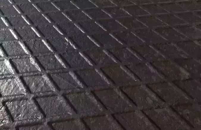 Hatched Steel PBR Texture Texture