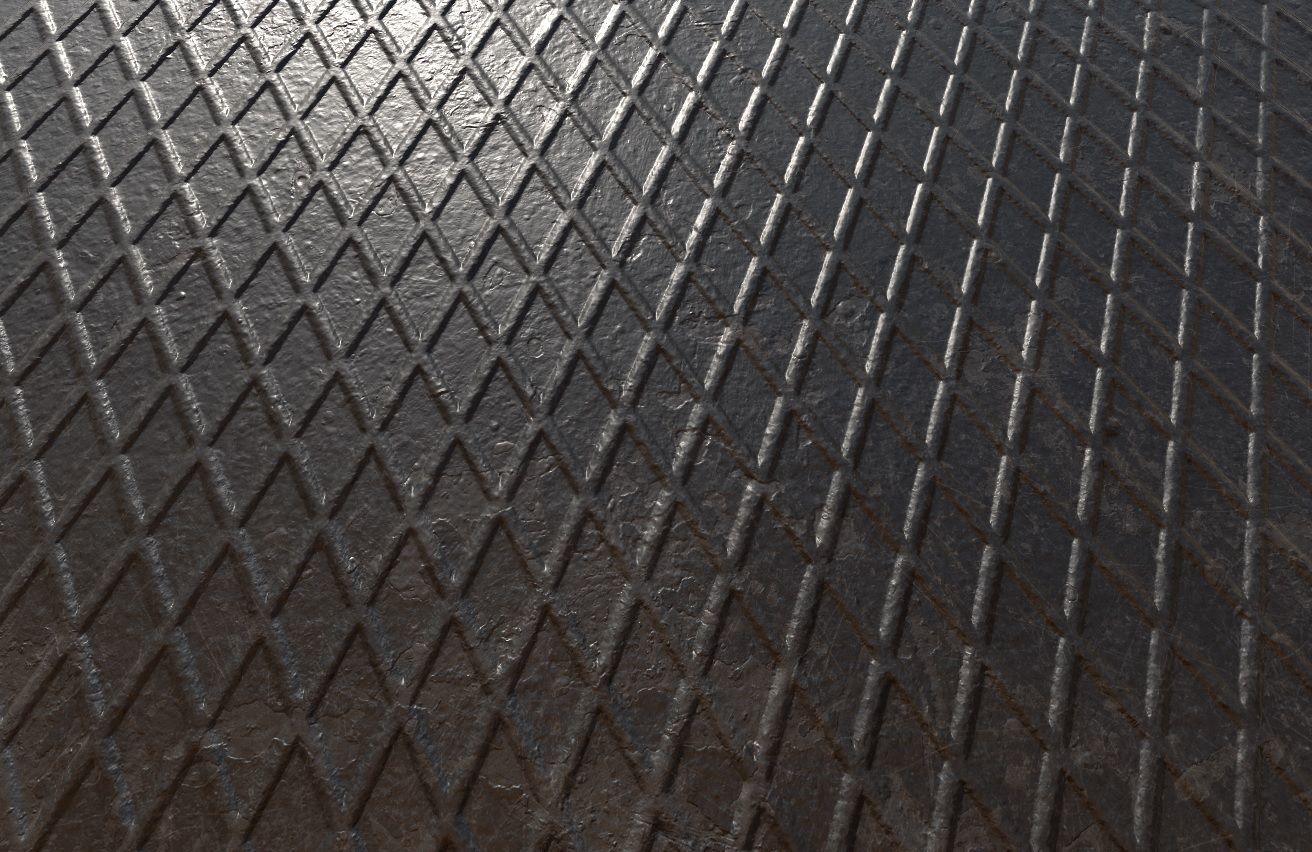 Hatched Steel PBR Texture Texture_3