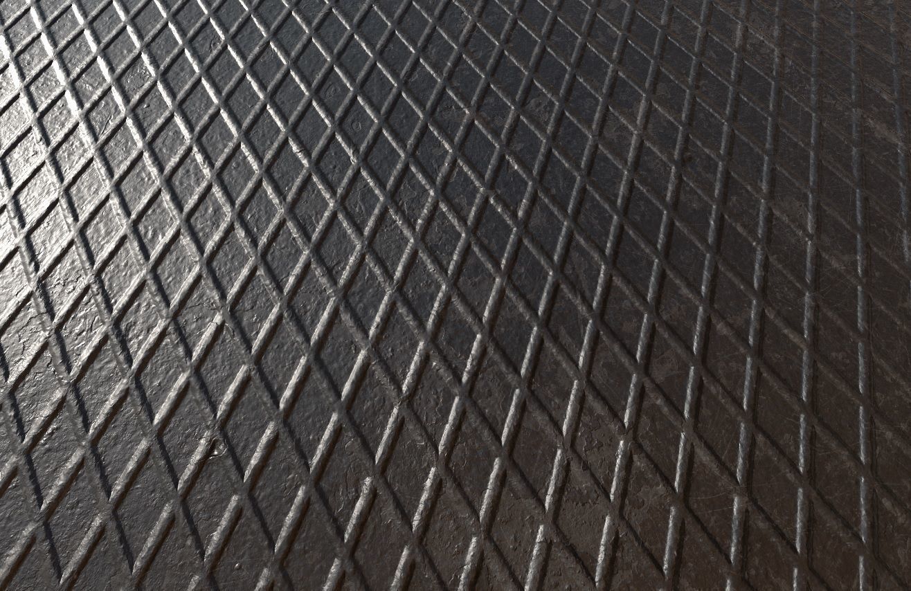 Hatched Steel PBR Texture Texture_2