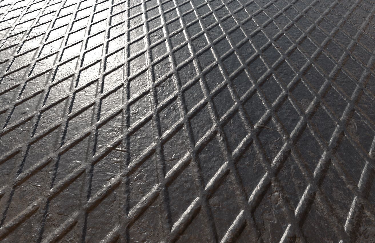 Hatched Steel PBR Texture Texture_7