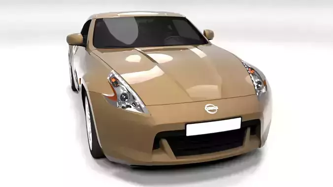 NISSAN 370Z COUPE LOWPOLY Low-poly 3D model