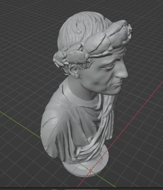 Horace bust 3D print model_16