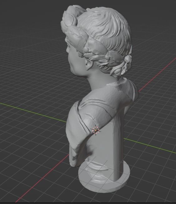 Horace bust 3D print model_5