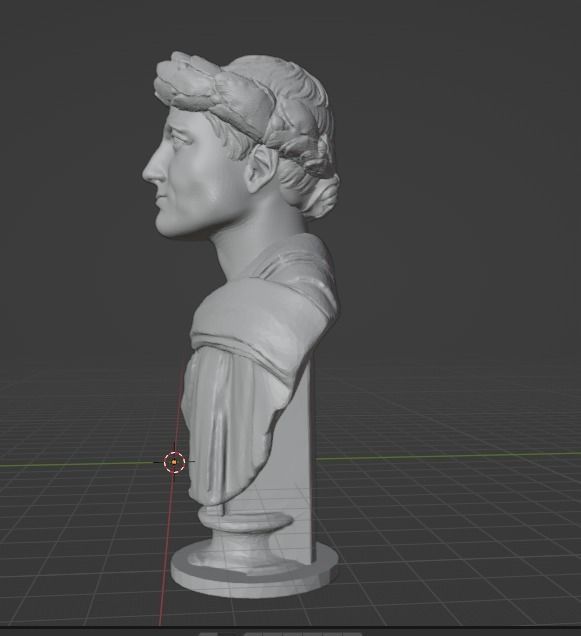 Horace bust 3D print model_6
