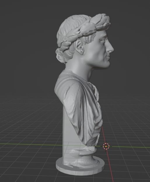 Horace bust 3D print model_3