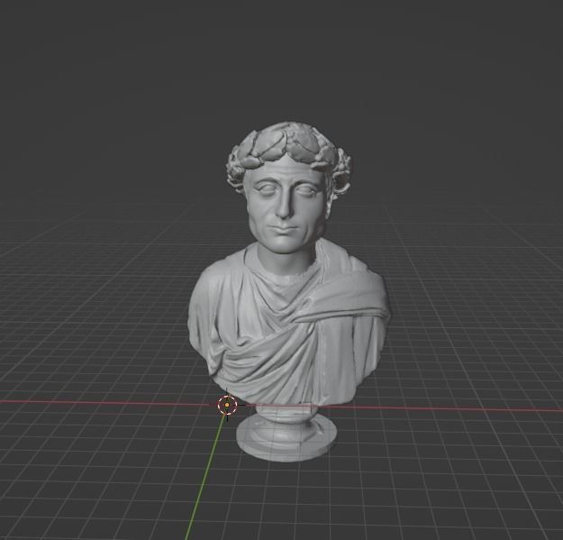 Horace bust 3D print model_7