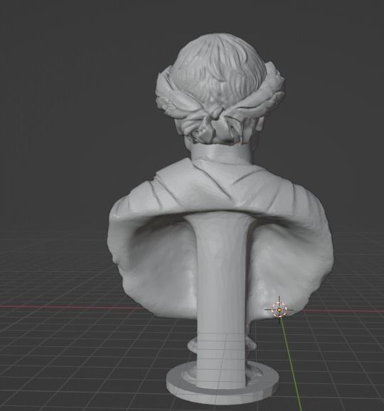 Horace bust 3D print model_10