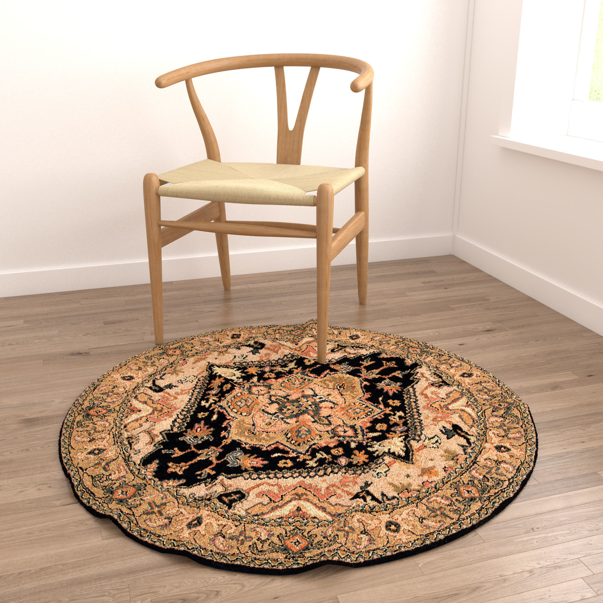 Rugs No 753 Low-poly 3D model_3
