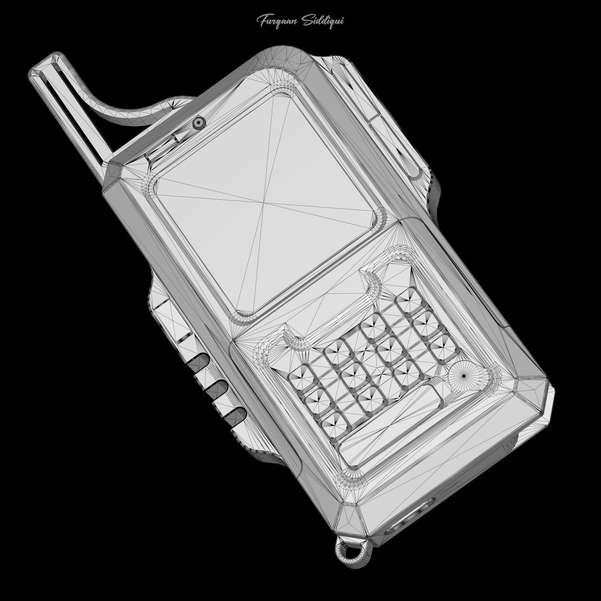 Sci-fi Controller V6 Low-poly 3D model_5