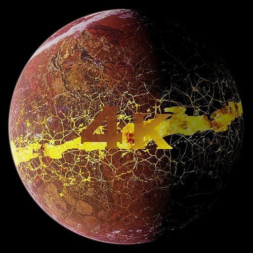 Volcanic Planet 05 - 4k Free 3D model