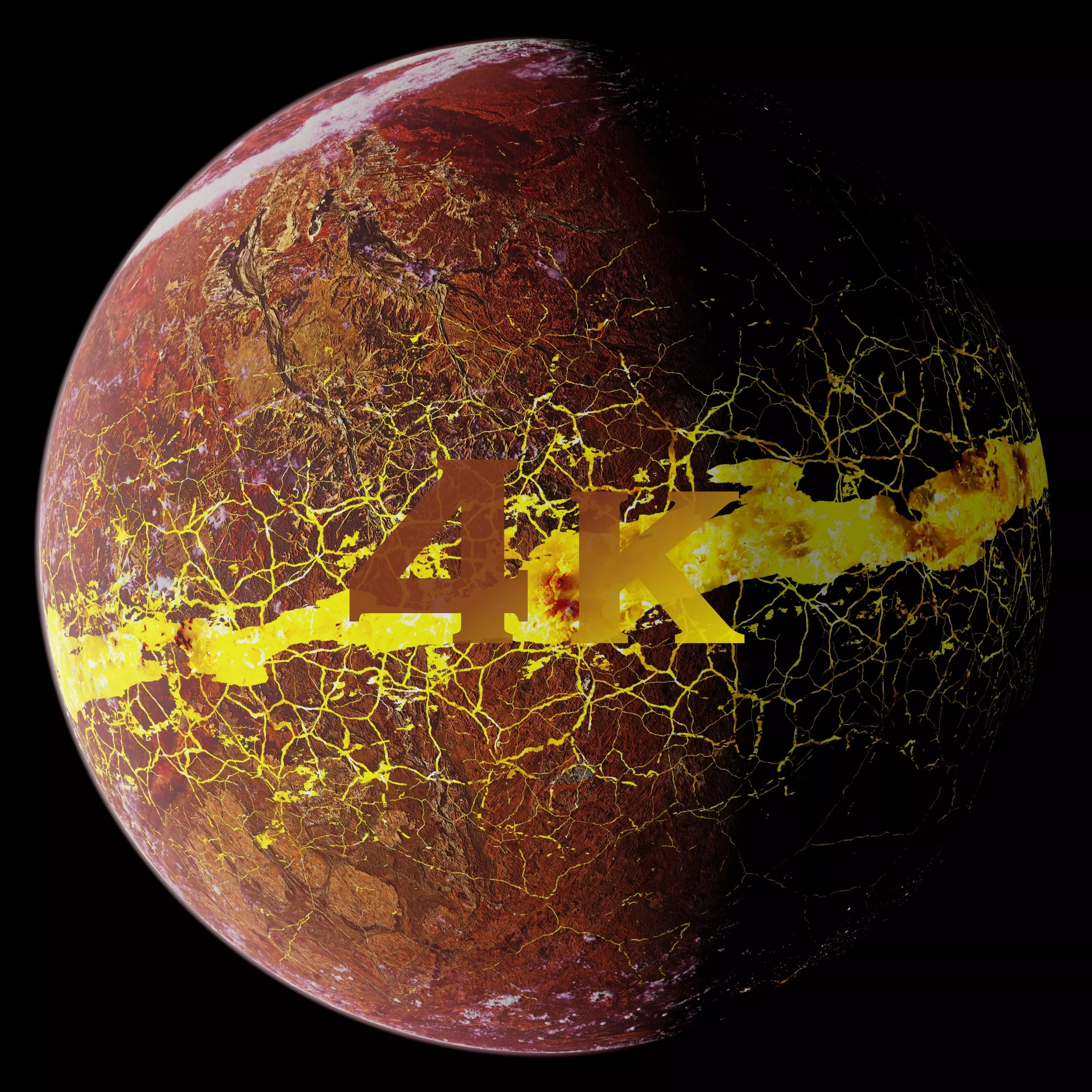 Volcanic Planet 05 - 4k Free 3D model