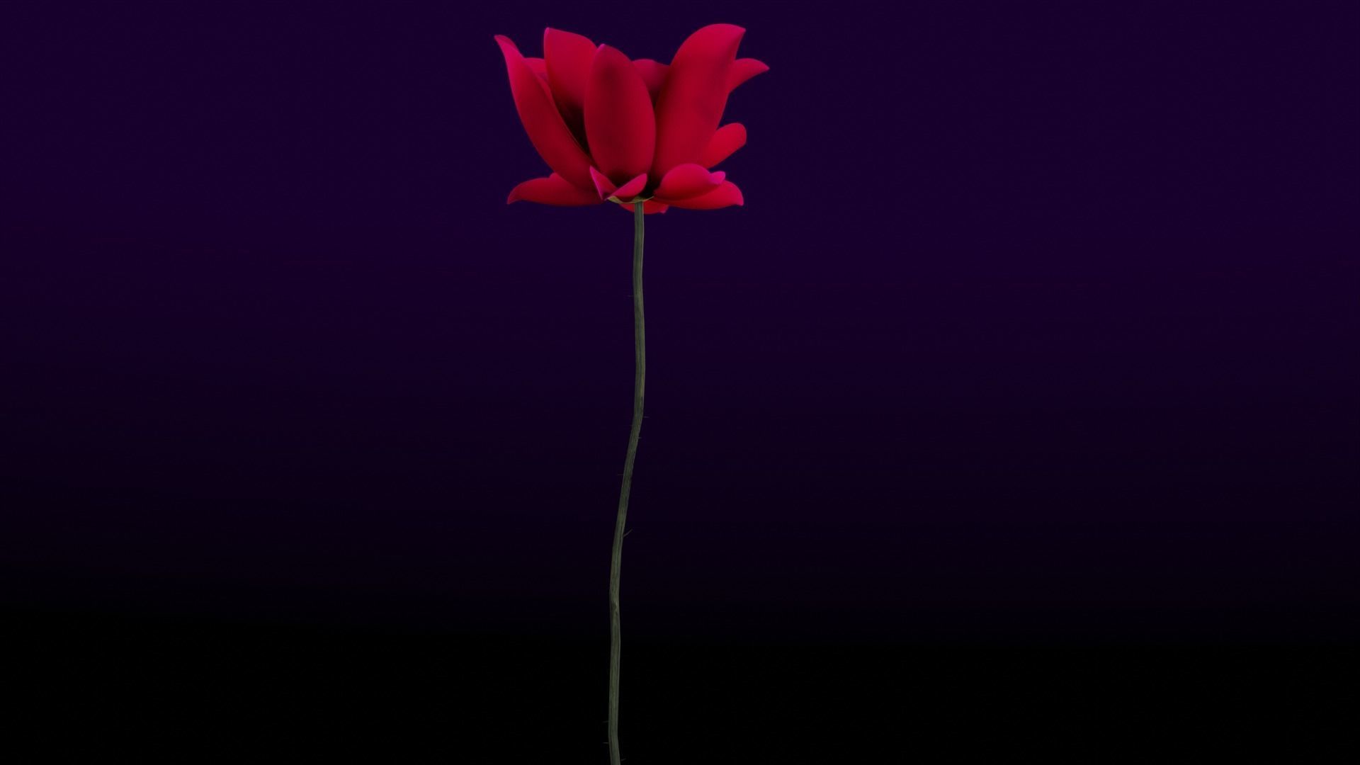 flower Free 3D model_1