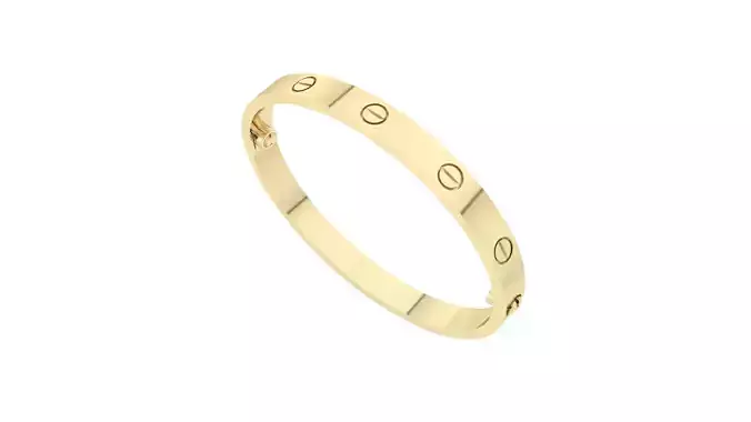 Oval Classic Man Bracelet 3D print model