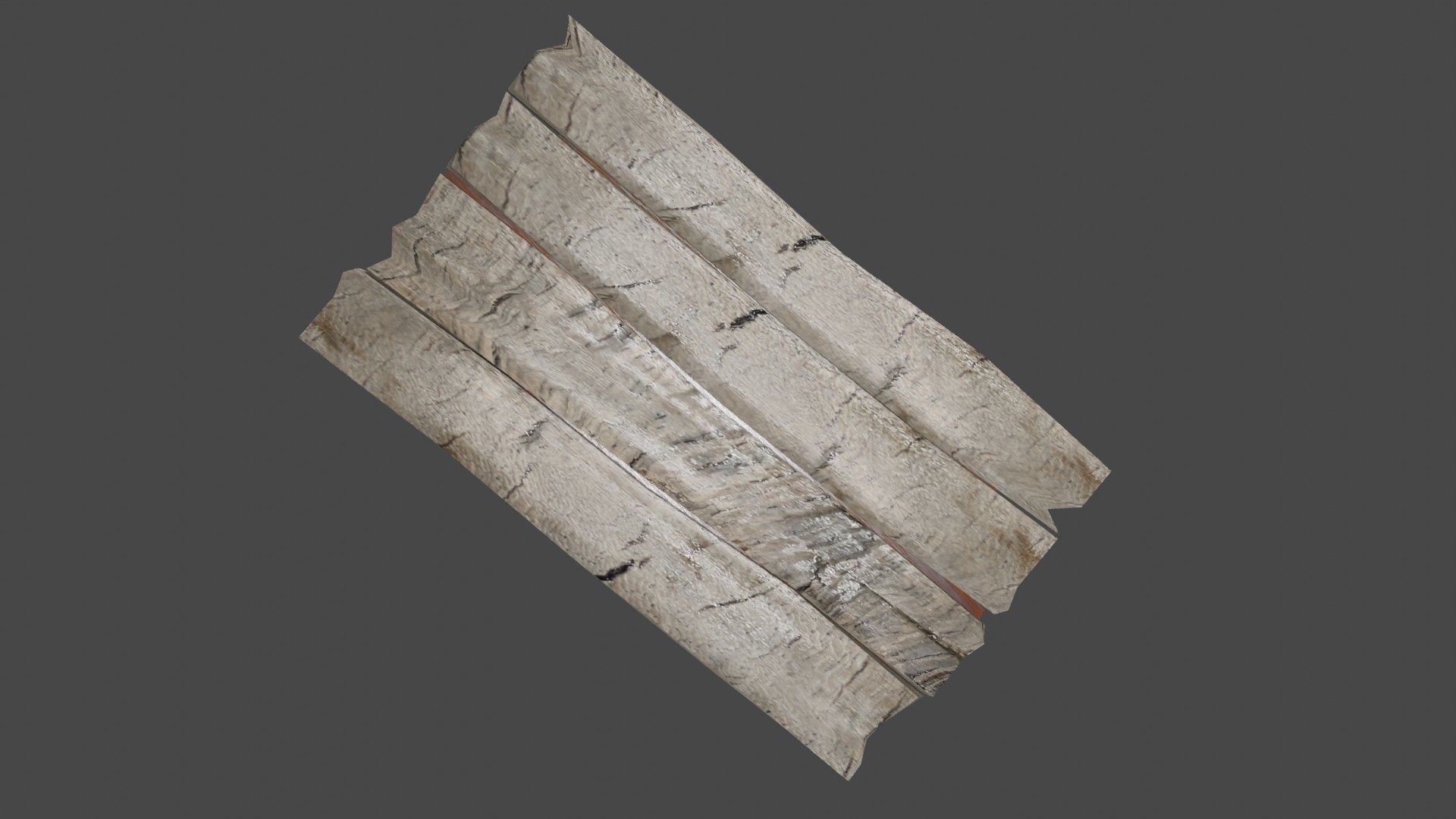 Wooden Coffee Table 3D model_1