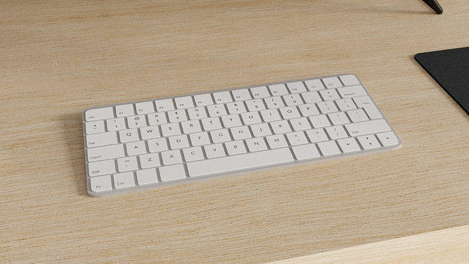 Apple Computer Desk by Nikdox 3D model 7