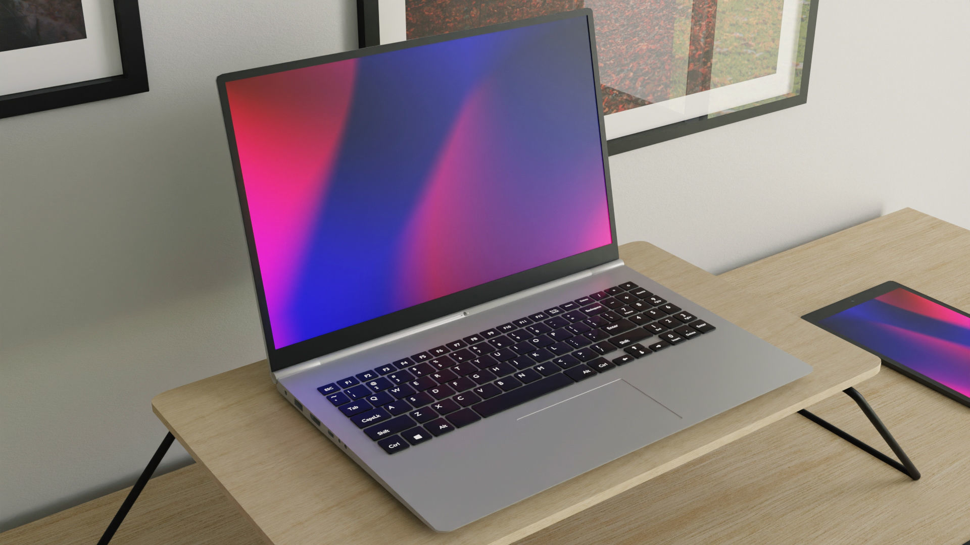 Apple Computer Desk by Nikdox 3D model_7