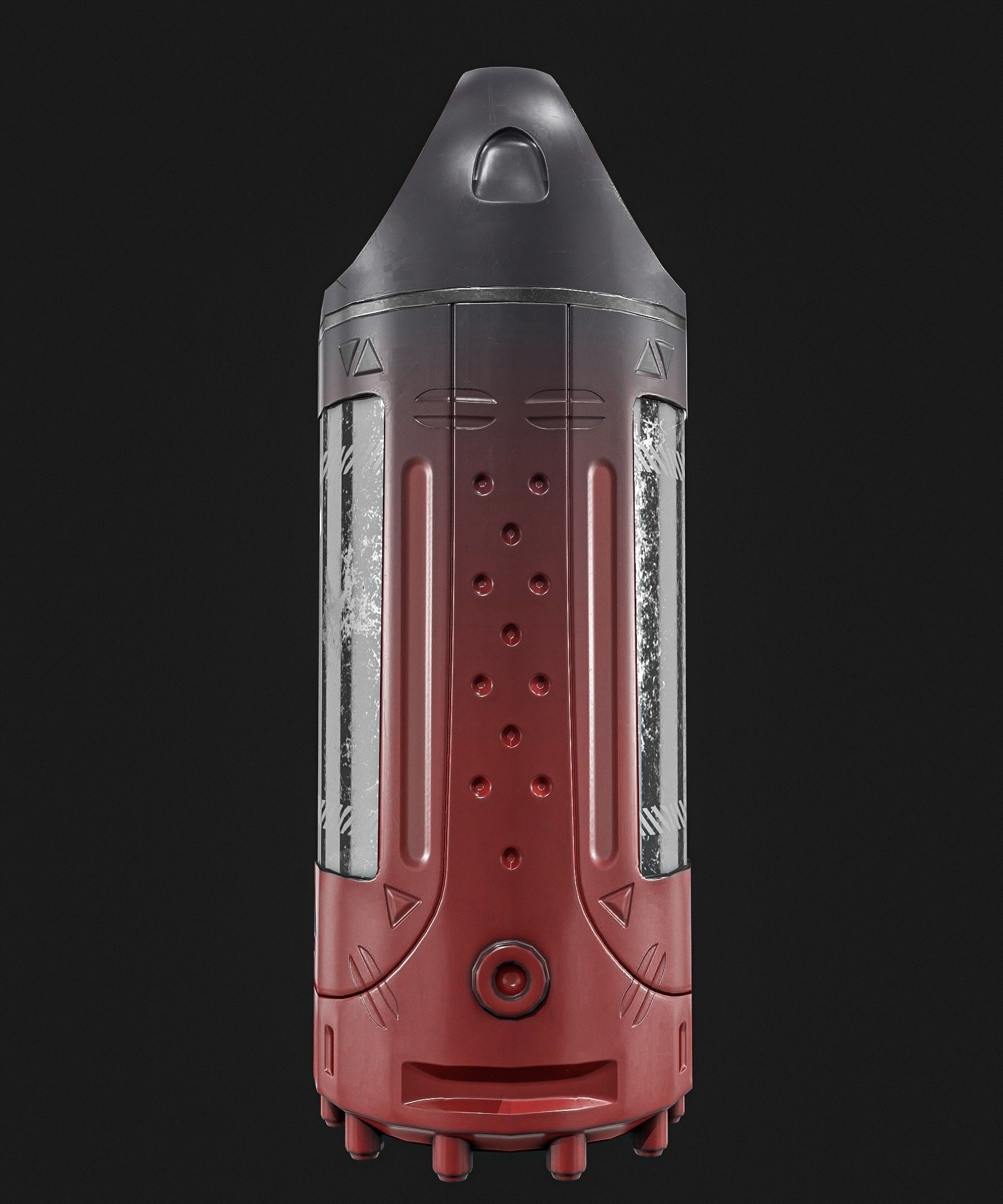 Sci-Fi Teleportation Device Low-poly 3D model_14